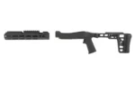 Samson SAS-22 Folding Chassis for TD 10-22, black right-side view shown in two sections