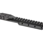 Samson Hannibal T-1 Rail Mini 14 08+ Black, angled top view with long slotted rail