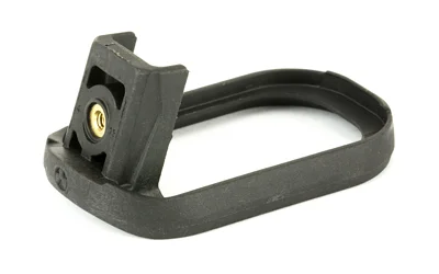primary-17656 MAGPUL GL Enhanced Mag Well for G19 Gen4, angled view in black with brass-colored insert