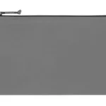 MAGPUL DAKA Pouch XL, gray front view with rectangular shape, corner eyelets and top zipper