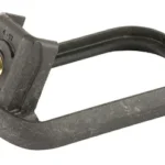 MAGPUL GL ENHNC MAG WELL FOR G17GEN4 black, angled underside view with mounting screw