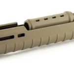 MAGPUL ZHUKOV-U HG handguard, flat dark earth angled side view with vent slots