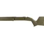 MAGPUL HUNTER 700L STK REM 700 LA OD green left side view with butt pad and long fore-end
