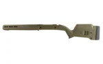 MAGPUL HUNTER 700L STK REM 700 LA OD green left side view with butt pad and long fore-end
