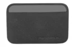MAGPUL DAKA Essential Wallet, black front view with gray card slot and rounded corners