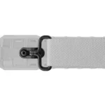 MAGPUL M-LOK GI Sling Swivel, black loop and mount shown attached to a grey sling