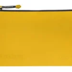 MAGPUL DAKA Pouch Medium, yellow front view with black zip closure and corner attachment points