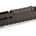 MAGPUL ZHUKOV-U HG AK47/74 PLM, plum handguard in angled side view with vent slots