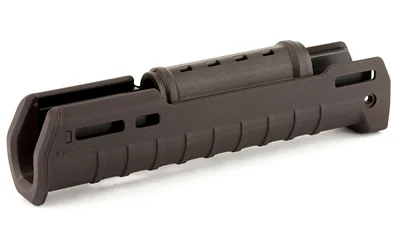 primary-17690 MAGPUL ZHUKOV-U HG AK47/74 PLM, plum handguard in angled side view with vent slots