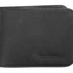 Magpul DAKA Bifold Wallet, closed front view in black with rounded corners