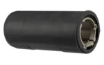 Magpul Suppressor Cover black cylindrical cover, angled view with open end and internal insert