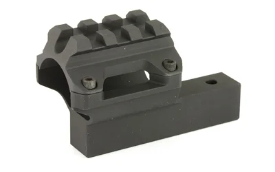 Magpul Hunter X-22 Backpacker Optics Mount, black angled view with raised rail