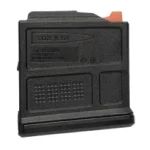 MAGPUL PMAG 5 SIG Cross, black magazine in front three-quarter view with orange follower visible