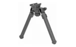 Magpul Bipod Sling Stud QD, black bipod front view with two extended legs