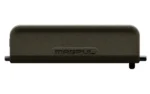 Magpul Enhanced Ejection Port Cover, olive drab exterior view with hinge pin