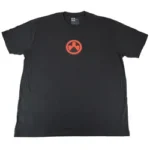 MAGPUL ICON LOGO CVC TSHRT black T-shirt, front view with red chest logo