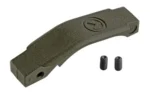 Magpul MOE Enhanced Trigger Guard, ODG angled view with curved profile and two screws