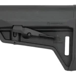 MAGPUL MOE SL-M STK MIL-SPEC, black adjustable stock, left-side view with angled support