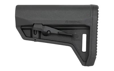 primary-17781 MAGPUL MOE SL-M STK MIL-SPEC, black adjustable stock, left-side view with angled support