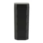 MAGPUL DAKA CAN 2.0 BLK, black rectangular can in upright front view