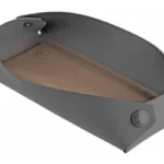 MAGPUL DAKA FIELD TRAY SM FDE dark gray tray with brown recessed center, angled top view