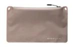 Magpul DAKA Lite Pouch Medium FDE, front view with black zipper and corner attachment holes