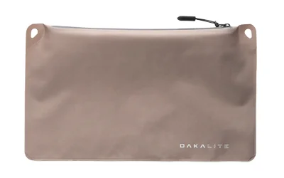 primary-17795 Magpul DAKA Lite Pouch Medium FDE, front view with black zipper and corner attachment holes