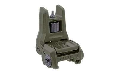 MAGPUL MBUS 3 FRONT SIGHT, olive drab green angled front view with raised sight post