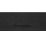 MAGPUL ENHANCED EJECTION PRT CVR black rectangular cover, front view with logo
