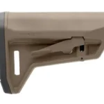 MAGPUL MOE SL-M STK tan right side view with black buttpad and adjustment lever
