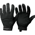 MAGPUL PATROL GLOVE 2.0 BLK LRG, black glove pair showing palm and back