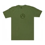 MAGPUL ICON LOGO CVC TSHRT OD front view of olive drab short-sleeve shirt with chest logo