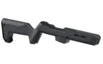 Magpul PC Backpacker Stock Rug PCC gray, left-side view with angular buttstock and fore-end