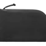 MAGPUL DAKA single pistol case, black, front view with zipper pull and hanging loop