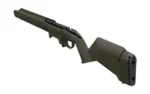 MAGPUL HUNTR LTE RUG AMCN SA STK ODG olive drab stock in angled view with black buttpad