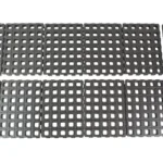 Magpul DAKA Grid Organizer Long Rifle, black grid panels and assorted blocks laid flat