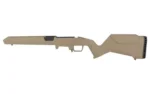 MAGPUL HUNTER LTE STK REM700 SA flat dark earth stock, right-side view with black buttpad