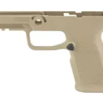 MAGPUL EHG SG9 FS Frame, FDE left-side view with textured grip and trigger guard