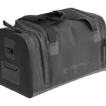 MAGPUL DAKA RANGE BAG SMALL, black angled view with handles, zippers and side pocket