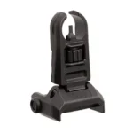MAGPUL MBUS PRO HOODED FRNT SGHT black folding front sight, angled front view with hooded post
