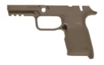 Magpul EHG SG9 Compact Frame with Safety FDE left-side view with textured grip and rail