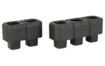 MAGPUL DAKA BLOCK EXPANSION KIT BLK two black modular blocks in angled top view