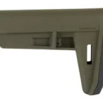 MAGPUL MOE TR carbine stock in olive drab green, right-side view with rubber butt pad