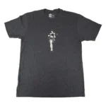 MAGPUL HULA GIRL CVC TSHRT CHAR M charcoal front view with small white figure graphic