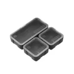 MAGPUL DAKA GRID BINS black set of three rectangular organizer bins in angled view