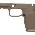 MAGPUL EHG SG9 FS FRAME tan left side view with grip, trigger guard and safety cutout