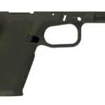 MAGPUL EHG RG9 GRIP RXM FULL SZE ODG, olive drab grip frame in right-side view