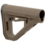 MAGPUL DT CARB STK MIL-SPEC FDE, tan adjustable stock shown from the right side