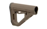 MAGPUL DT CARB STK MIL-SPEC FDE, tan adjustable stock shown from the right side