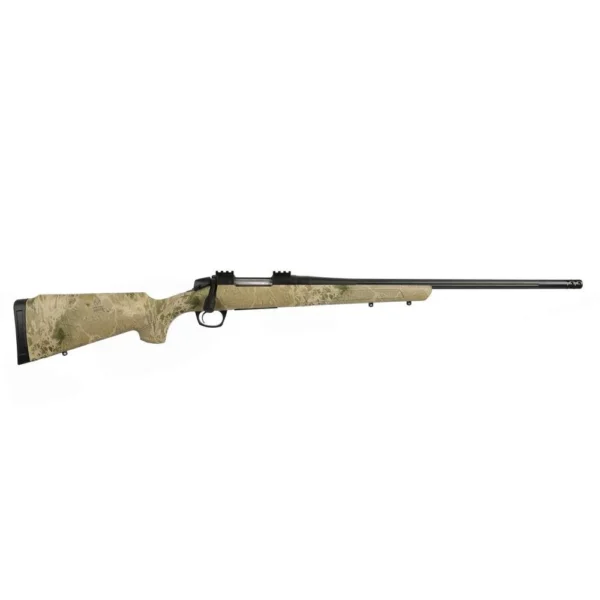 CVA Cascade XT Rifle right-side view with black barrel and tan camouflage stock
